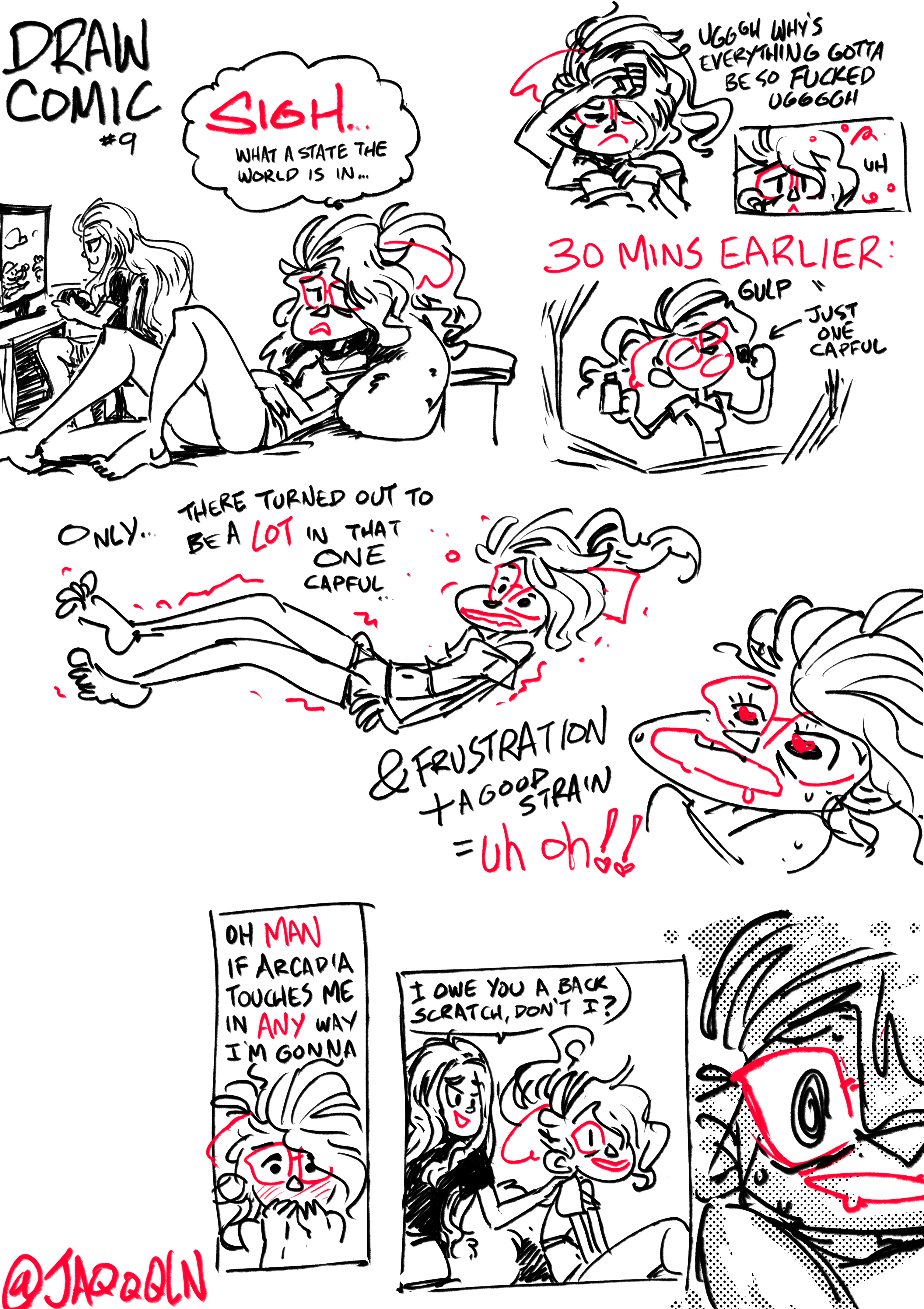 Girlfriend attack
